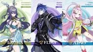 Lauma, Flinsm, and Aino are the new characters who will be released in the Luna I version (Image via HoYoverse)